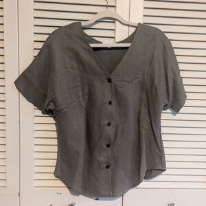 Vetta Girlfriend Shirt in Dark Khaki Size XS